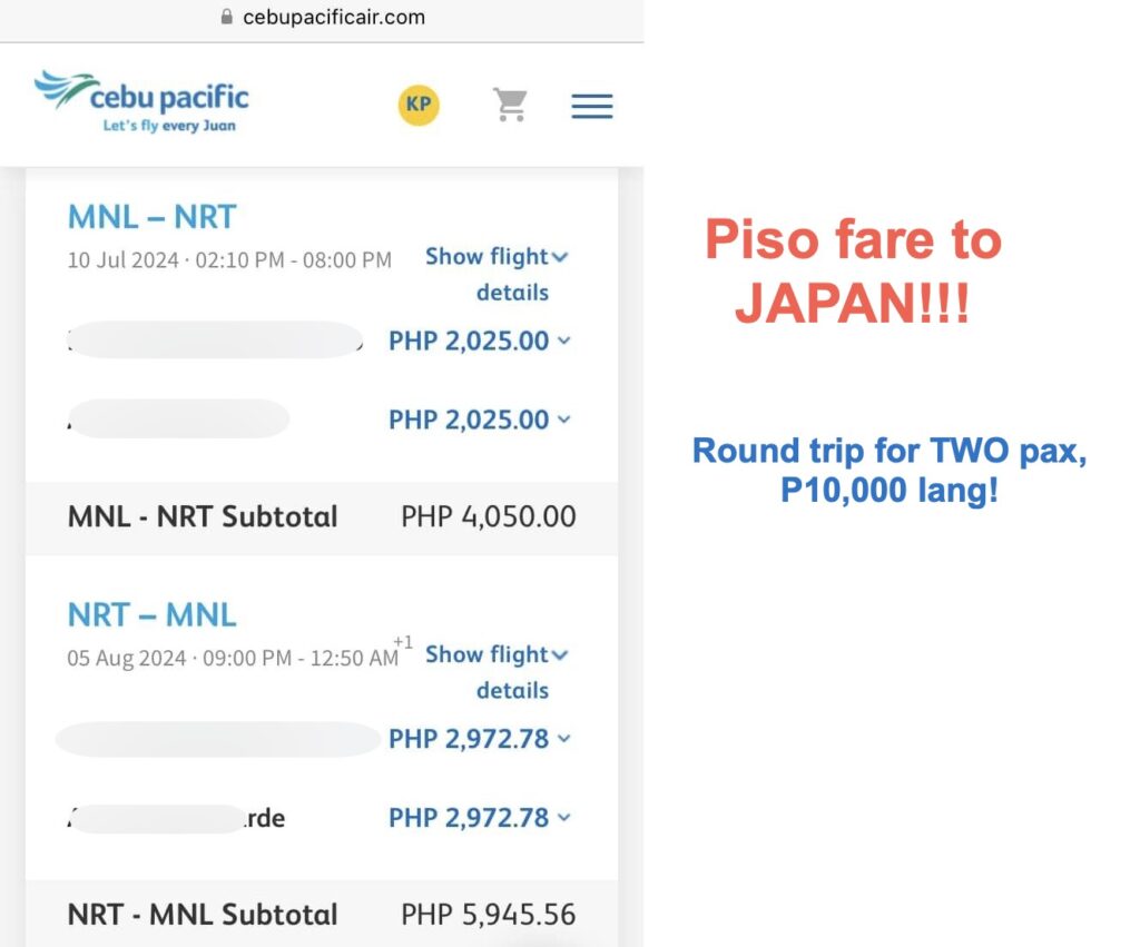 piso fare japan 2024